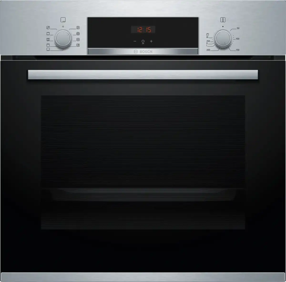 فرن بوش سيريس 4 كهرباء 60 سم بلت ان بالشواية ديجيتال ستانلس ستيل BOSCH HBJ534ES0