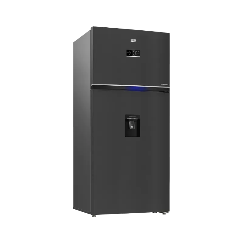 Beko Refrigerator No Frost 650 Liter Digital With Dispenser Dark Inox RDNE650E60ZXR
