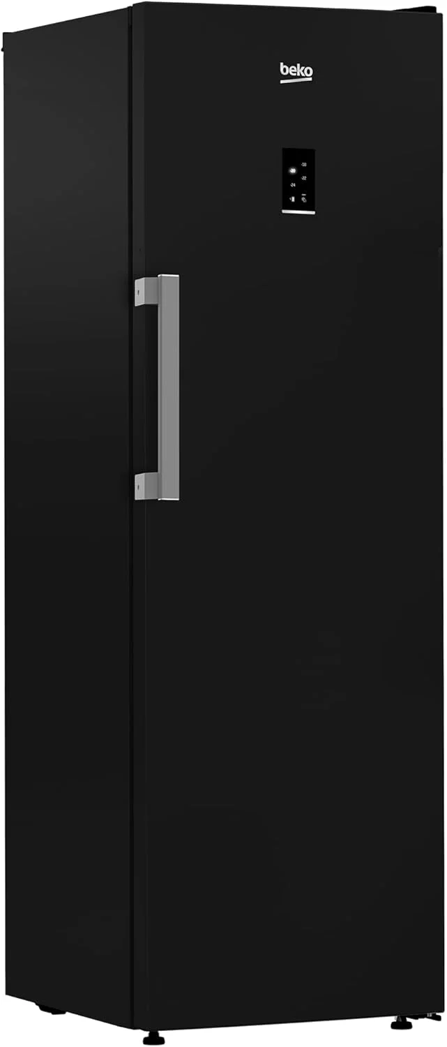 Beko Upright Freezer -No Frost - 8 Drawers (5 Drawers + 3 Shelfs) - 286 Liters Net Capacity - Digital Tact Display Control - Black - B3RFNE314ZXPEB1