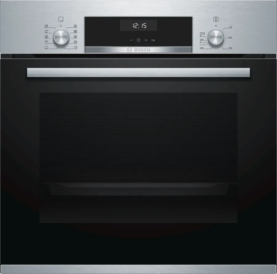 فرن بوش بلت ان كهرباء 60 سم سيريس 6 اسود*ستانلس ستيل ديجيتال موديل BOSCH HBJ558YS0G 