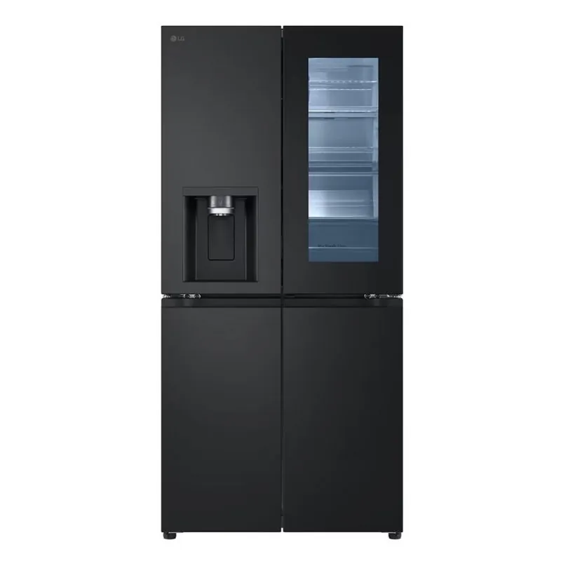 LG Refrigerator InstaView 4 Doors 508 Liter Inverter With Water dispenser Matte Black GC-X22FFQAB