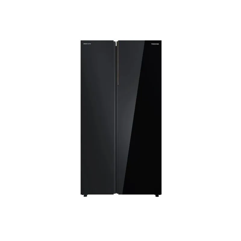 Toshiba Side by Side Refrigerator No Frost 699 L Inverter Black Glass GR-RS905WIA-PGN(22)