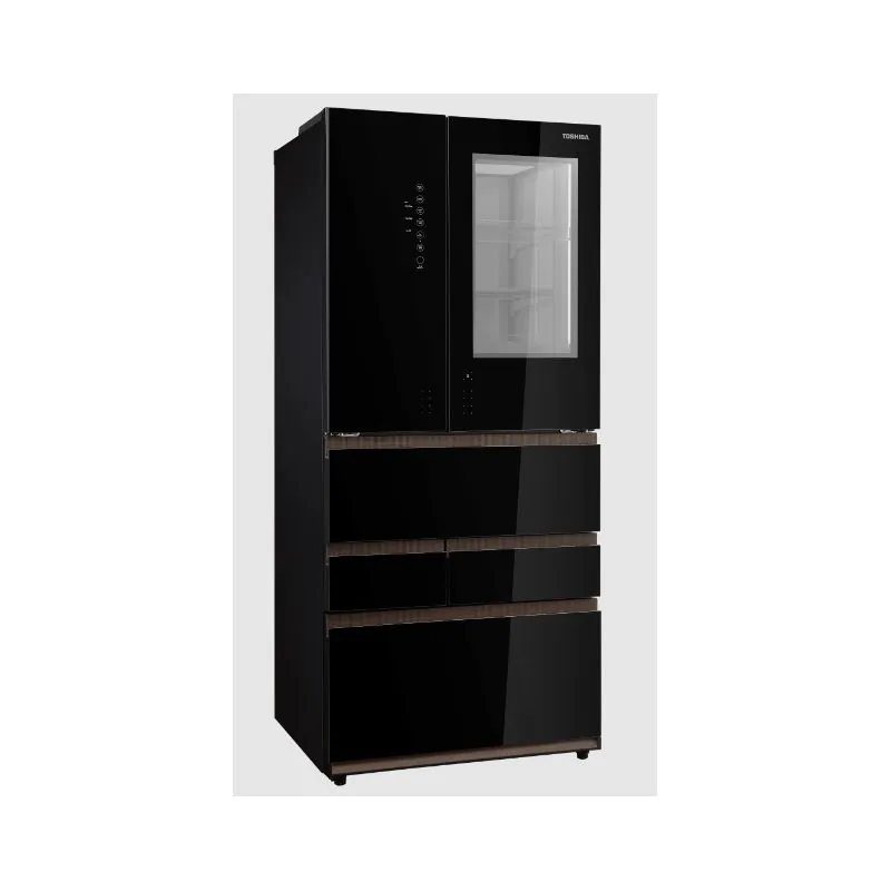 Toshiba 6 Doors Refrigerator with Origin Inverter Technology, I Touch Panel & PureAir 683 L Black Glass GR-RM921WI-PGN(B1)