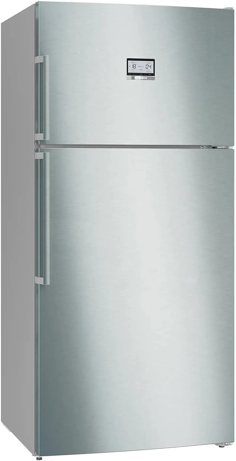 BOSCH Series 6 free-standing fridge-freezer with freezer at top, 186 x 86 cm No Frost KDN86AI3E9