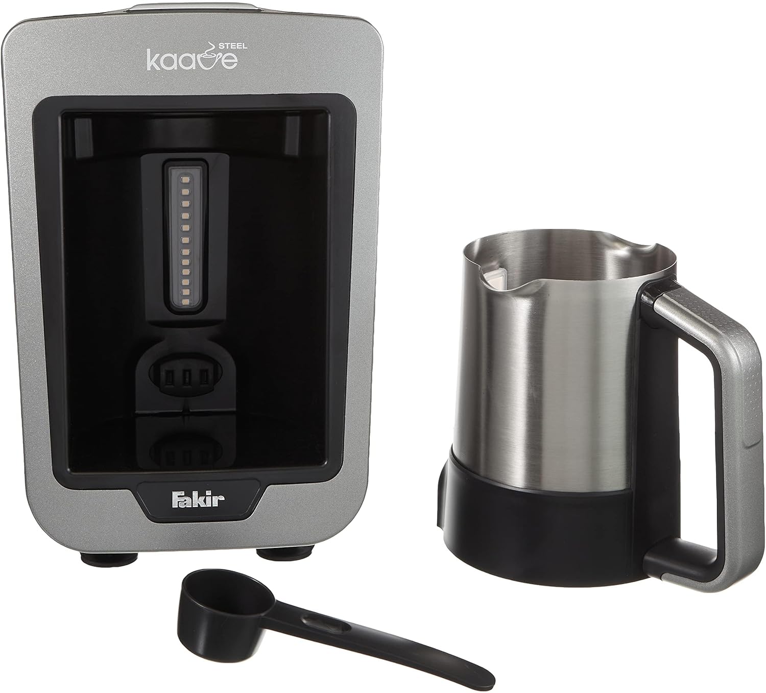 Fakir Kaave Steel Turkish Coffee Maker, 735 W, 4 Cup Capacity,  Silver Stone Warranty 2 years