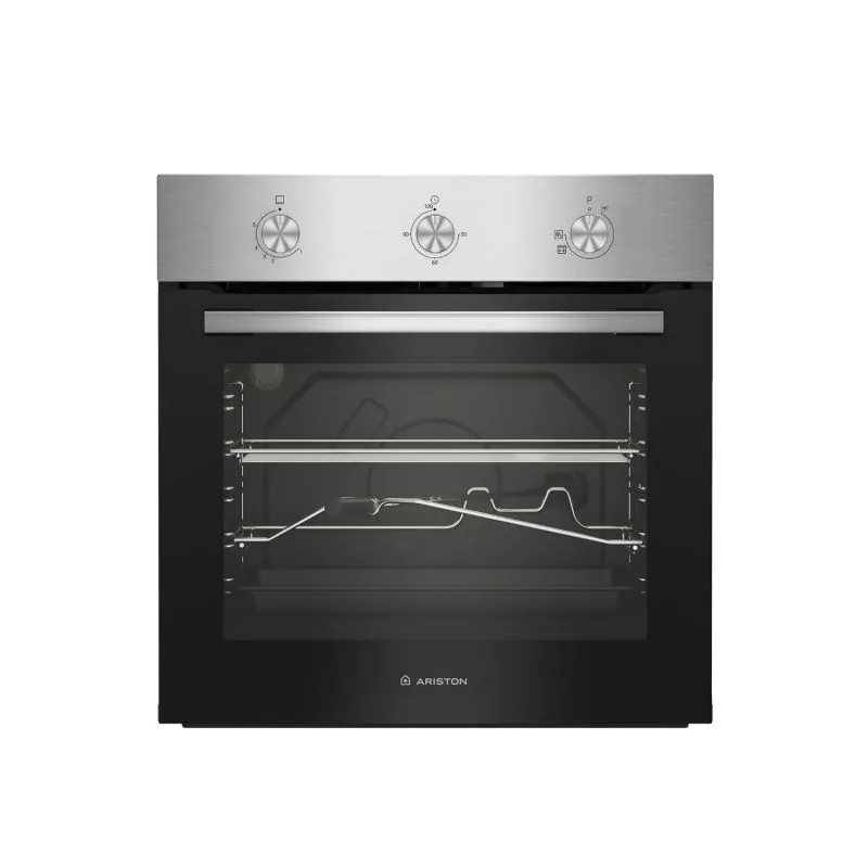 ARISTON BUILT-IN GAS OVEN, WITH GRILL, 60 CM, 66 LITERS, STAINLESS STEEL AROG6R1G1CXNA